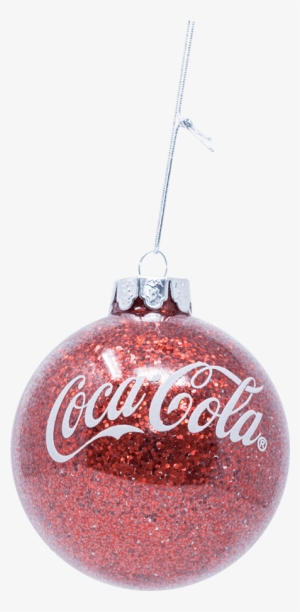 Coca-cola Glitter Ball Ornament - Coca Cola