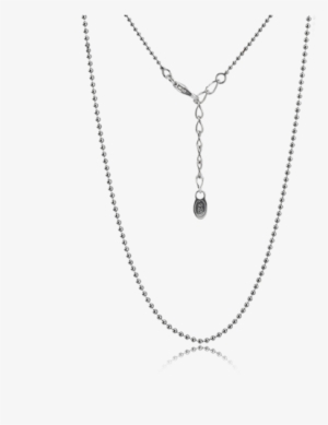925 Sterling Silver Chain - Black Ball Chain Necklace