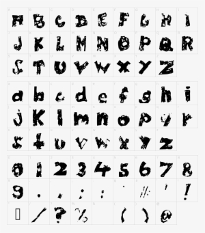 Font Characters - True To Your School Font