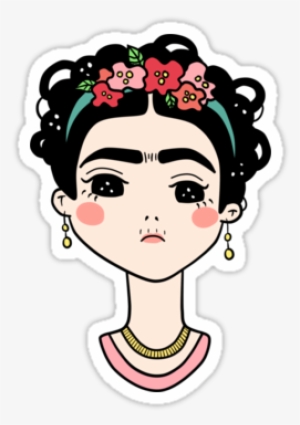 Shop From Unique Feminism Stickers On Redbubble - Frida Kahlo Doodle