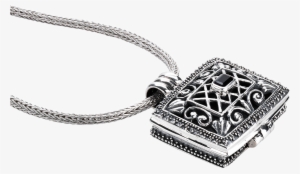 Set Aroma Dream Bali Box & Silver Necklace - Aroma Sterling Silver Balibox Pendant