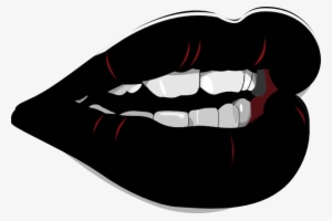 Lack Lips Clip Art - Black Lips Clip Art