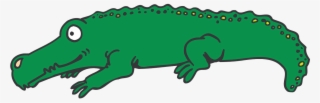 Eye, View, Cartoon, Round, Side, Smile, Alligator, - Crocodile Cartoon Side View