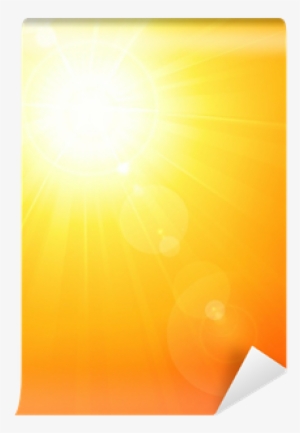 Vibrant Hot Summer Sun With Lens Flare Wall Mural • - Graphic Design