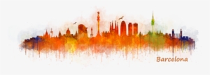 Click And Drag To Re-position The Image, If Desired - Barcelona City Skyline