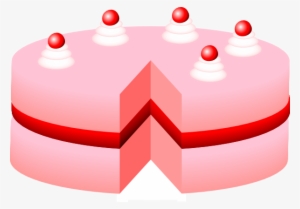 Cake Clipart Pink Cake - Cake Clip Art