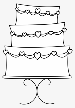 Cake Black And White Wedding Cake Clipart Black And - Wedding Cake Clipart Png