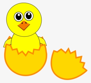Chick 005 Newborn Egg Cartoon - Chick Clipart
