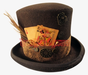 88 Victorian Mens Hats - Top Hat With Cards