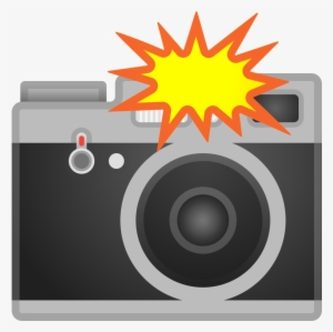 Camera With Flash Icon - Camera With Flash Emoji