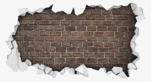 Brick Wall Hole Png Clip Art Transparent - Hole In Brick Wall Png