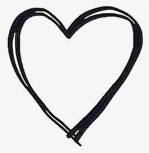 Mariarodgo Heart Corazon Png Freetoedit - Black Love Heart Outline