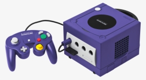File Console Set Png - Nintendo Gamecube Console Purple