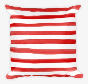 Watercolor Stripe Throw Pillow Cover - Cushion