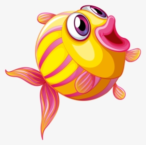 Royalty-free Clipart Illustration Of A Digital Collage - Fish Clipart Happy