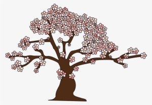 Vector Tree Images - Cherry Blossom Tree Png Vector