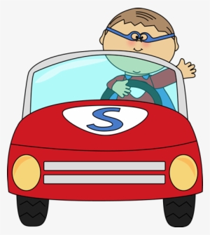Boy Driving A Clip Art Image - Boy Driving A Car Clipart