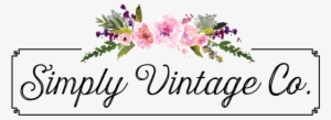 Simply Vintage Co - Logo Vintage Floral Png