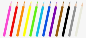 Color Pencil Art Banner Free Download - 12 Pencils Clipart