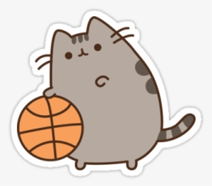 "pusheen Basket" Stickers By Reun - Pusheen The Cat