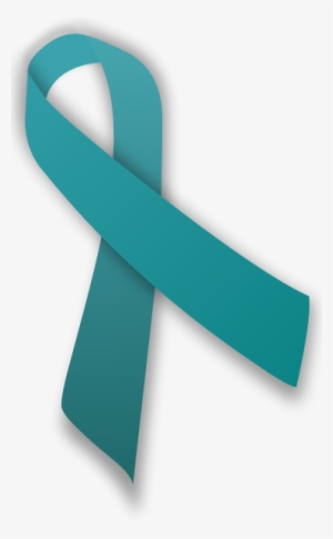 Teal Ribbon, Sport One Of These For The Month Of September - Ovarian Cancer Ribbon Png
