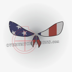 Punisher Eyes American Flag - Dragonfly