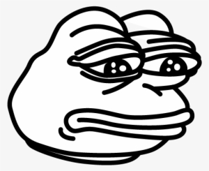 Picture Royalty Free Crying Transparent Png Stickpng - Pepe Meme Black And White