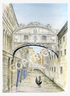 Bridge Of Sighs Watercolor Ile Ilgili Görsel Sonucu - Venice
