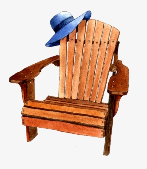 Adirondack Chair Blue Hat - Rocking Chair