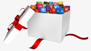 Social Media Png Transparent Image - Social Media Icons In Box