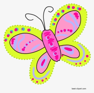 Colorful Butterfly Png Clip Art Image - Colorful Cute Butterfly Clipart
