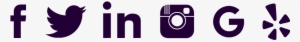 Social Icons Purple
