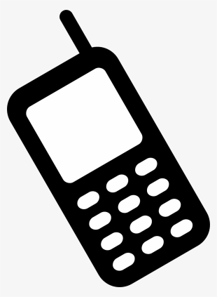 Cell Phone Clipart Black And White - Mobile Phone Clipart