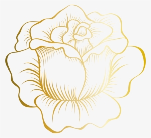 Picture Freeuse Download Gold Flowers Clipart