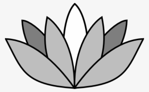 Greyscale Lotus Flower Clip Art At Clipart Library - Flowers Pics Easy To Draw