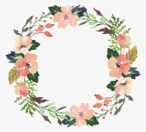 Light Pink Flower Wreath Transparent Ornament Vector - Flower Wreath Png