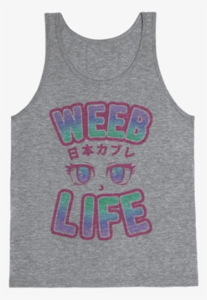 Weeb Life Tank Top - Happiness Is Camping With My Dog Tank Top: Funny Tank