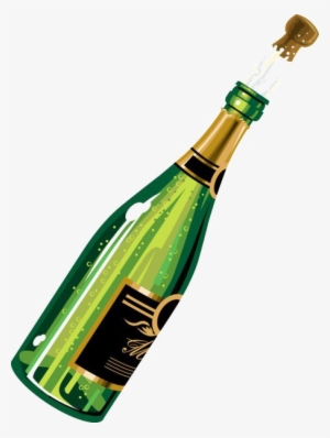 Champagne Bottle Png Image Background - Champagne Bottle Clip Art
