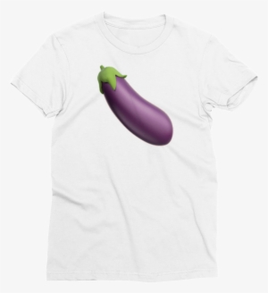 Bottom Basics Eggplant Emoji Top T-shirt - T-shirt