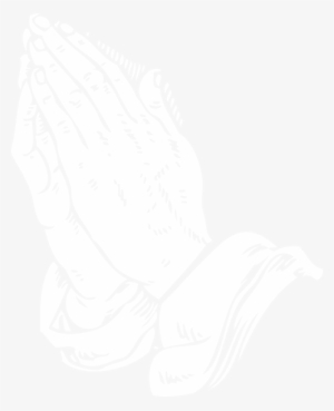 Black And White Praying Hands - Graven On His Palms
