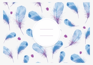 Watercolor Painting Feather Drawing - Watercolor Purple Feathers Png
