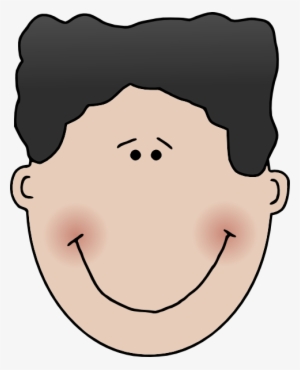 The Boy's Face Clip Art - Happy Boy Face Cartoon