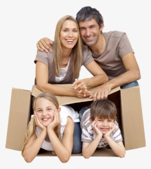 Slide Residential Moving Family - Happy Family House