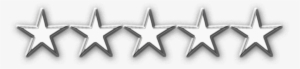 360º Of Five-star Customer Care - Five White Stars Png
