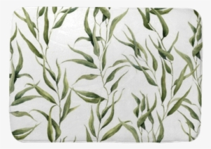 Watercolor Green Floral Seamless Pattern With Eucalyptus - Le Temps Enchaîné - Guerrier Antequera, Miguel