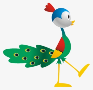 Peacock-cartoon - Peacock In Cartoon Png