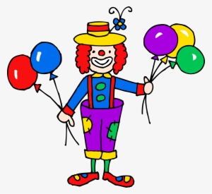 Cute Colorful Clown Clipart - Clown Clip Art