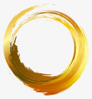 Painting Vector Painted Gold - Paint Brush Circle Png