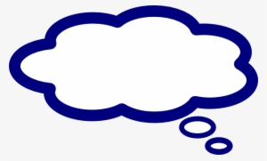 Blue Thought Bubble Png