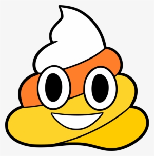 Candy Corn Poop Emoji Svg - Cute Emoji Coloring Pages